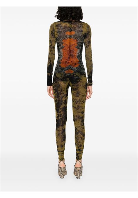 catsuit mesh crew neck printed médaillon donna multicolor JEAN PAUL GAULTIER | 25/03-W-JS001-M006P004115